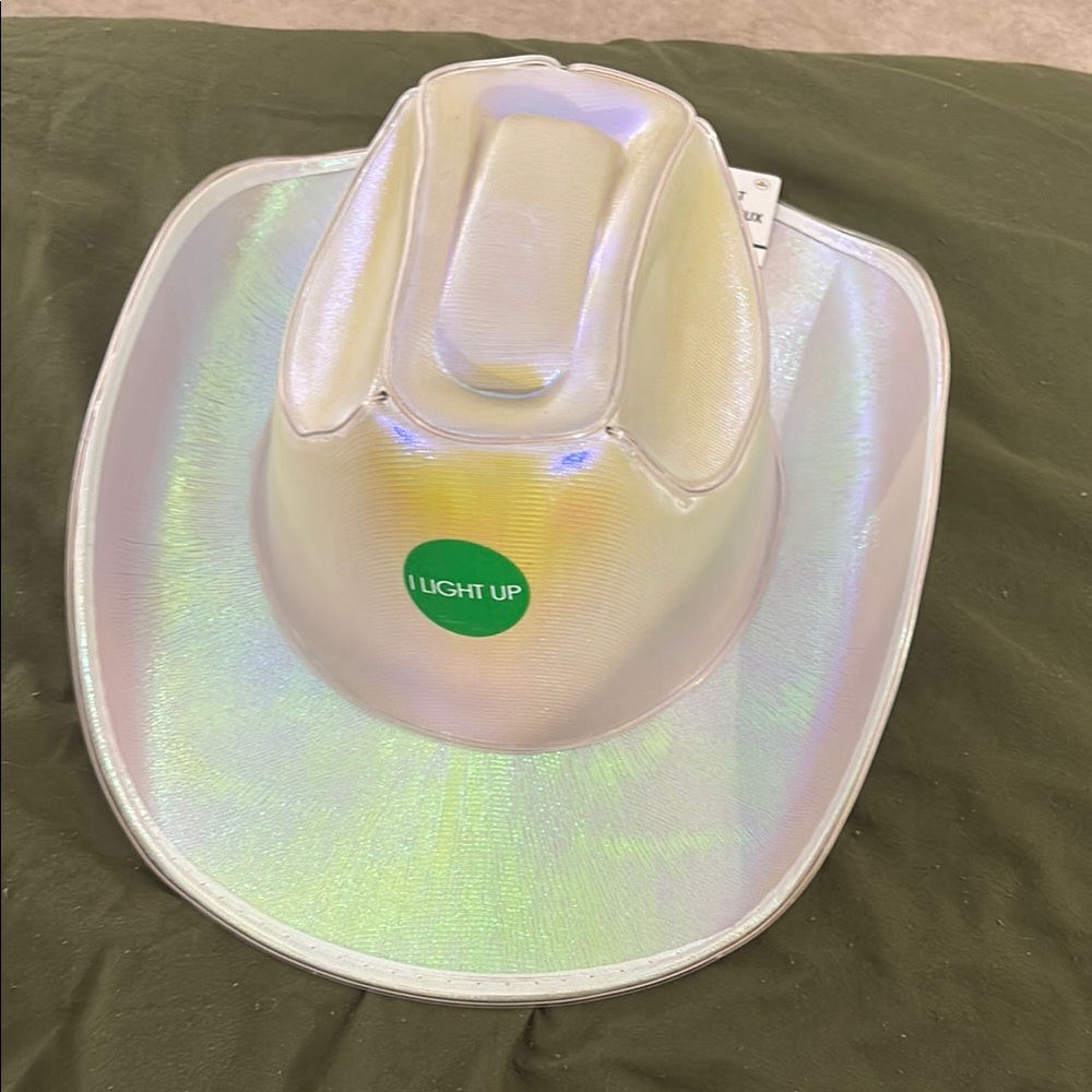 Light-Up Iridescent Cowboy Hat